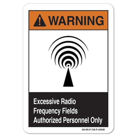 ANSI Warning, 7 Height, 10 Width, Decal